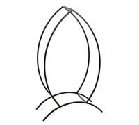Support, accessoires pour bois de cheminée coloris noir - Longueur 47 x Profondeur 22 x Hauteur 81 cm - -
