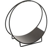 Support, accessoires pour bois de cheminée coloris noir - Longueur 50 x Profondeur 24 x Hauteur 51 cm - PEGANE - G