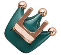 Support Adhésif Mural Couronne pour Sèche-cheveux en Abs Vert | Rangement sans Perçage, Format Mural Pratique, pour Salle de Bain, Chambre Maquillage, Balcon