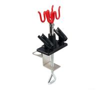 Support Aérographe Métal 4 Buses Rotation | Acier pour robuste, rotation fluide, compatible 4 buses, gravité et siphon, atelier pro