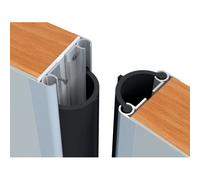 Support aluminium pour profilé caoutchouc - longueur 250 cm - 1 paire BRICOZOR