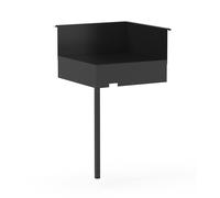 Support angle fermé noir 80 cm Forge Adour