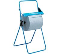 Support au sol pour grands rouleaux, métal, bleu