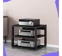 Support AV robuste pour amplificateurs et récepteurs HiFi - 90 cm de haut - Étagère de rangement audio et vidéo à 5 niveaux robuste et élégante pour systèmes de cinéma maison