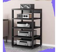 Support AV robuste pour amplificateurs et récepteurs HiFi - 90 cm de haut - Solution de rangement à 5 niveaux pour l'organisation d'équipements audio Home Cinéma Design durable