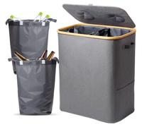 Support avec couvercle et plateaux XXL, porte-bouteilles pour bouteilles en cuir et verres, organiseur avec 2 étagères et motif perforé, support pour la cuisine et le rangement (gris)