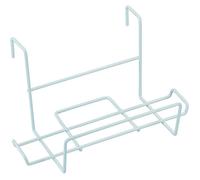 Support Balcon BLANC Solide Robuste pour Jardinières Plastifié Acier Sauvic 03230 - 60 x 18 x 23 cm - Support Bac à Fleur en Métal