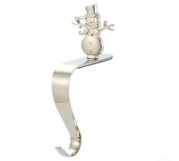 Support Bas Noël Mantel Acier Inoxydable Flocon Neige(A) | Finition or et argent, motif renne festif, pour idéal pour salon traditionnel, décoration élégante durable