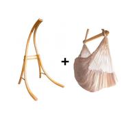 Support bois avec une chaise mexicaine