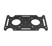 Support Boîte Aux Lettres Acier 4mm Plaque Adaptateur pour Poteau pour bois pour 4x4 Creux Montage Mural Résistant Intempéries pour accessoire Fixation