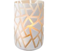 Support bougie pilier VAL 30 cm, blanc, verre, Philippi