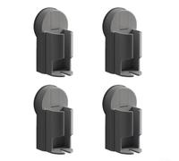 Support Brosse à Dents Électrique Ventouse 4pcs Perçage Support(Gray) | Ventouse pour forte, perçage, réutilisable, pour surface lisse, marbre pour bois verre
