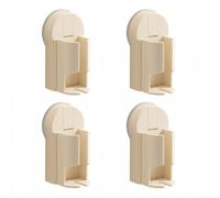 Support Brosse à Dents Électrique Ventouse 4pcs Perçage Support(White) | Ventouse pour forte, perçage, réutilisable, pour surface lisse, marbre pour bois verre