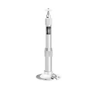 support camera exterieur Support de poteau de caméra de sécurité télescopique, poteau d'extension en alliage d'aluminium pour caméras de surveillance et panneaux solaires(Silver-59-118in/1.5-300cm)