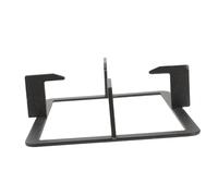 Support Carré Antidérapant pour Brûleur à Gaz, Accessoire la Cuisine Noir | Fonte Résistante, Installation Facile, Surface Lisse sans Bavures, Protège les Casseroles des Rayures, Format Stable