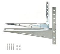 Support Climatiseur Exterieur, en Acier Galvanisé, Supportant 200 Kg, Réglable, Support Mural pour Climatiseur, pour Pompes de Climatisation Split Mini 1-5 P(600x500mm)