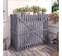 Support Climatiseur Exterieur pour Climatiseur, Cache en Bois Épais, Cache Clim pour Climatiseur, Écran de Confidentialité Extérieur, Support D'affichage Décoratif ( Color : Gray , Size : 85*40*80CM )