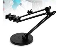 Support d’Électrode pH Réglable avec Bras Articulé et Socle Lesté | Maintient Plusieurs Sondes sans les Mains avec Rotation à 360°, Bras Extensible, Articulations Verrouillables et Guide-Câble