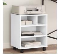 Support d imprimante avec roulettes blanc 41x32x48 cm