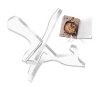Support d'affichage de livres de cuisine | Étagère portable en acrylique transparent en forme de X | Étagère porte-recettes | pour livres de recettes, cadres photo, maison, cuisine, studio, école
