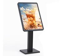 Support d'affichage robuste sur pied pour affiche et menu de centres commerciaux - Pour l'extérieur et l'intérieur - Argenté