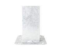 Support d'ancrage Carré à Visser pour Poteau 90 x 90 mm Manchon de Support de Poteau de Clôture Galvanisée ADGO