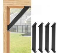 Support d'angle à 45 degrés, entretoise d'angle avec articulation | cabanes dans les arbres, terrasses, colonnes et poutres en bois, éléments de connexion noirs pour des constructions en bois