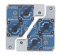 Support d'angle de Soudeur, 25 Kg de Force de Traction Standard Aimant de Soudage Conception de Flèche 2 Pièces pour Métal
