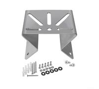 Support d'angle mural en acier inoxydable compatible avec caméra Eufy Security S340 pour une double vue latérale à 270 degrés Installation extérieure Finition argentée et blanche Kit de support