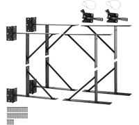 Support d'angle pour portail, 2 ensembles, kit de quincaillerie pour cadre de portail anti-affaissement, en fer