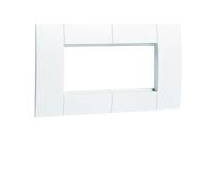 Support d'appareillage 45x45 double Pure pour goulottes alu - HAGER GT4529016