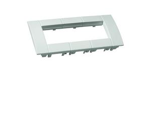 Support d'appareillage 45x45 triple Pure pour goulottes alu - HAGER GT4539016