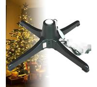Support d'arbre de Noël, support d'arbre de Noël rotatif à 360°, support d'arbre de vacances artificiel réglable, support portable en métal, convient aux tailles de pôle 0,9 in-1.25 po, pour la décora