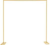 Support d'arc de mariage, hauteur réglable, construction métallique durable, or, 9,8X9,8FT
