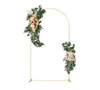Support d'arche de Mariage - 2,3 m - Doré - pour décoration de fête d'anniversaire, fête prénuptiale, fête prénatale, cérémonie