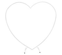 Support d'arrière-plan en forme d'arc - Avec socle - Acier au carbone - Pour mariage, photomaton, fête, jardin - Blanc