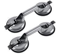 Support d'aspiration Forever Speed 2x, en aluminium, pour carreaux, verre, etc. Ventouse de levage à vide, 120 mm, capacité maximale de 100 kg, avec 2 ventouses