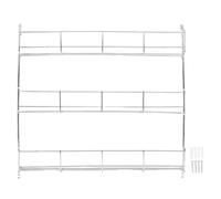 Support d'assaisonnement mural |Le fer robuste peut contenir toutes les bouteilles |Gain de place pour porte d'armoire/cuisine/garde-manger |Facile à nettoyer, 8 crochets inclus (3 Tier)