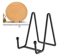 Support d'assiette,Présentoir Chevalet en fer noir pour assiette - Écran de | fer, support de cadre en métal Assiette décorative pour livre, image, photo et assiette, art de table