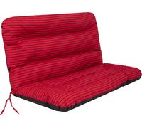 Support de balançoire "Ania" - 120 cm, 7 cm d'épaisseur, résistant aux intempéries, avec bandes & élastique, tissu Oxford, pour banc de jardin & Hollywood | PillowPrim