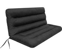 Support de balançoire "Ania" - 120 cm, 7 cm d'épaisseur, résistant aux intempéries, avec bandes & élastique, tissu Oxford, pour banc de jardin & Hollywood | PillowPrim