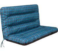 Support de balançoire "Ania" - 120 cm, 7 cm d'épaisseur, résistant aux intempéries, avec bandes & élastique, tissu Oxford, pour banc de jardin & Hollywood | PillowPrim
