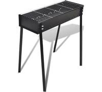 Support de barbecue au charbon de bois Carré 75x28 cm
