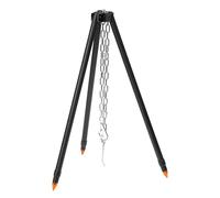 Support de barbecue de camping réglable, trépied de cuisson avec sac de rangement pour camping, pique-nique, fête, barbecue, 55 x 7,2 cm
