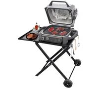 Support de barbecue pliable - Chariot de barbecue universel - Table d'appoint - Crochets - Pour Ninja OG70 - Convient pour l'extérieur
