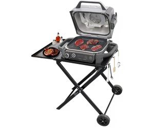Support de barbecue pliable - Chariot de barbecue universel - Table d'appoint - Crochets - Pour Ninja OG70 - Convient pour l'extérieur