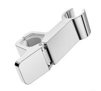 Support de barre de douche pour pommeau de douche - Base pivotante réglable - S'adapte aux barres de douche rondes de 24 mm à 34 mm (chromé)