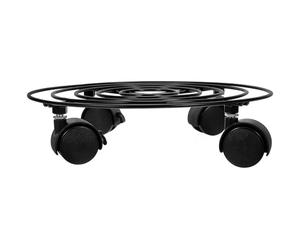 Support de Base pour Réservoir de Propane en Fer Noir, Mobile | Bouteilles Gpl Jusqu’à 27cm, Montage sans Outil, Réduit le Basculement, Usage la Cuisine et Patio