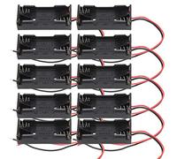 Support de Batterie, 10pcs 2X 3X AAA Boîtier d'alimentation en Plastique avec Fil conducteur Applicable à l'électroménager de Jouet électronique Télécommande(2X AAA)