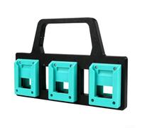 Support de batterie avec fentes sécurisées pour batteries Dayi Power Tool - Transport facile - Vert - 1 unité (D)
